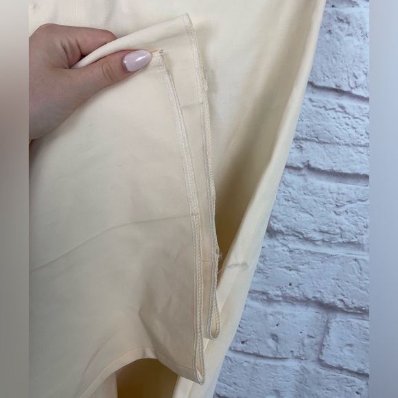 Emporio Armani Cream Flowy Trouser Pant Size 6 - Picture 8 of 8